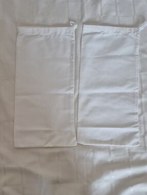 Gucci White Drawstring Dust Bag Set